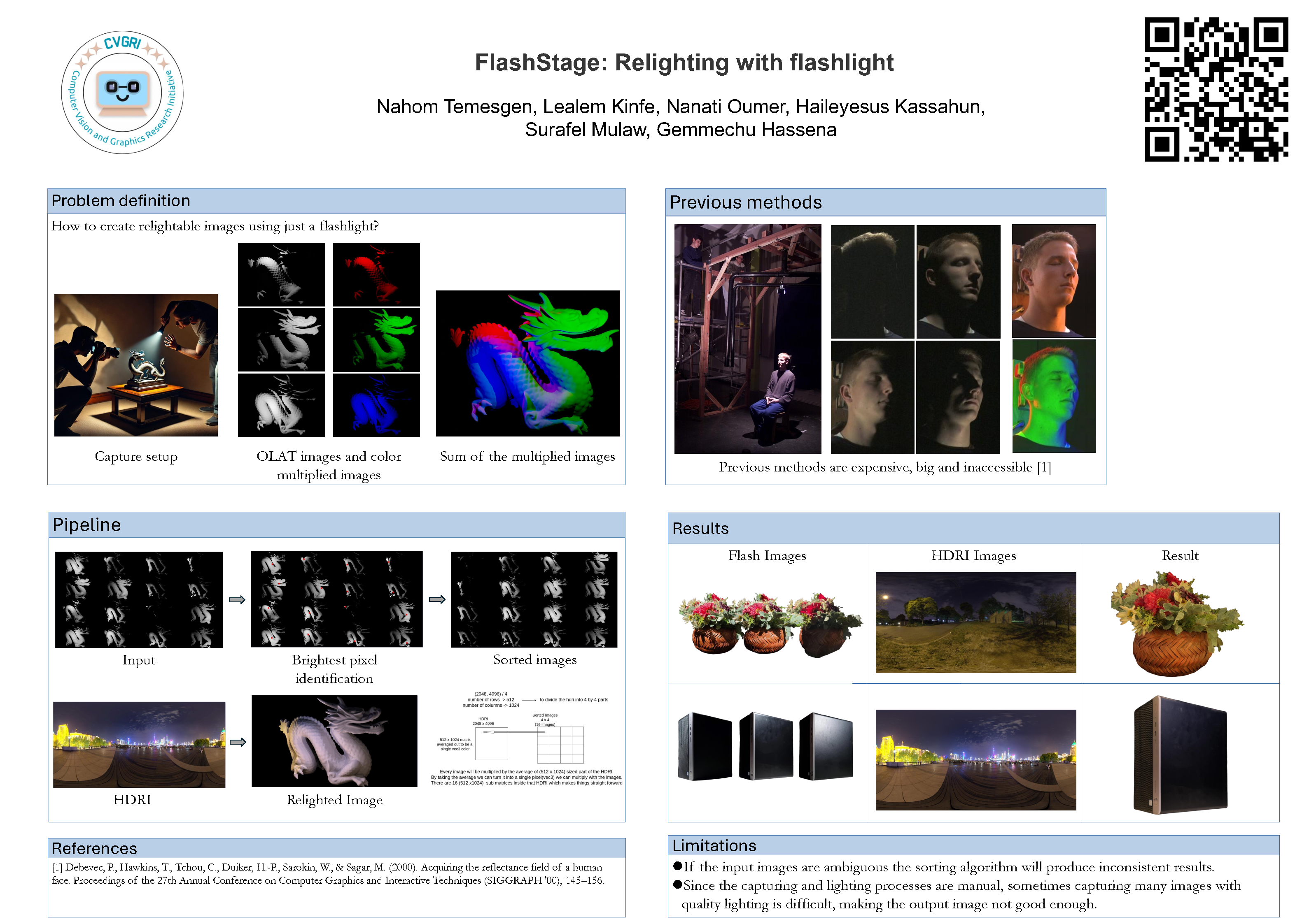 Flash Stage: Relighting with Flashlight